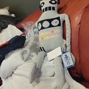 Meri Meri "Ziggy" Tall Alien/ Robot Stuffie/ NWT/Organic Cotton/ NWT